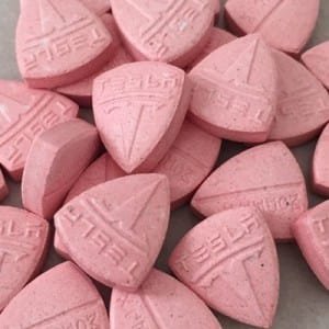 Pink Tesla Model X